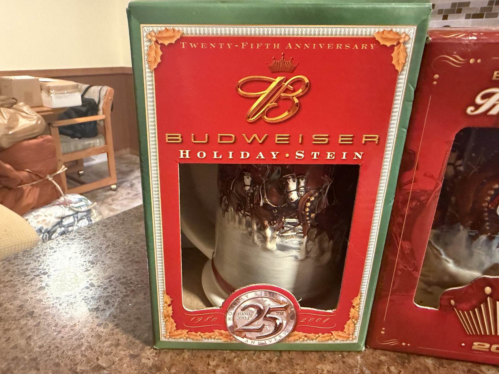 Vintage BUDWEISER HOLIDAY STEIN Set ** 2004 2005 2007 ** In Boxes Vintage BUDWEISER HOLIDAY STEIN Set ** 2004 2005 2007 ** In Boxes