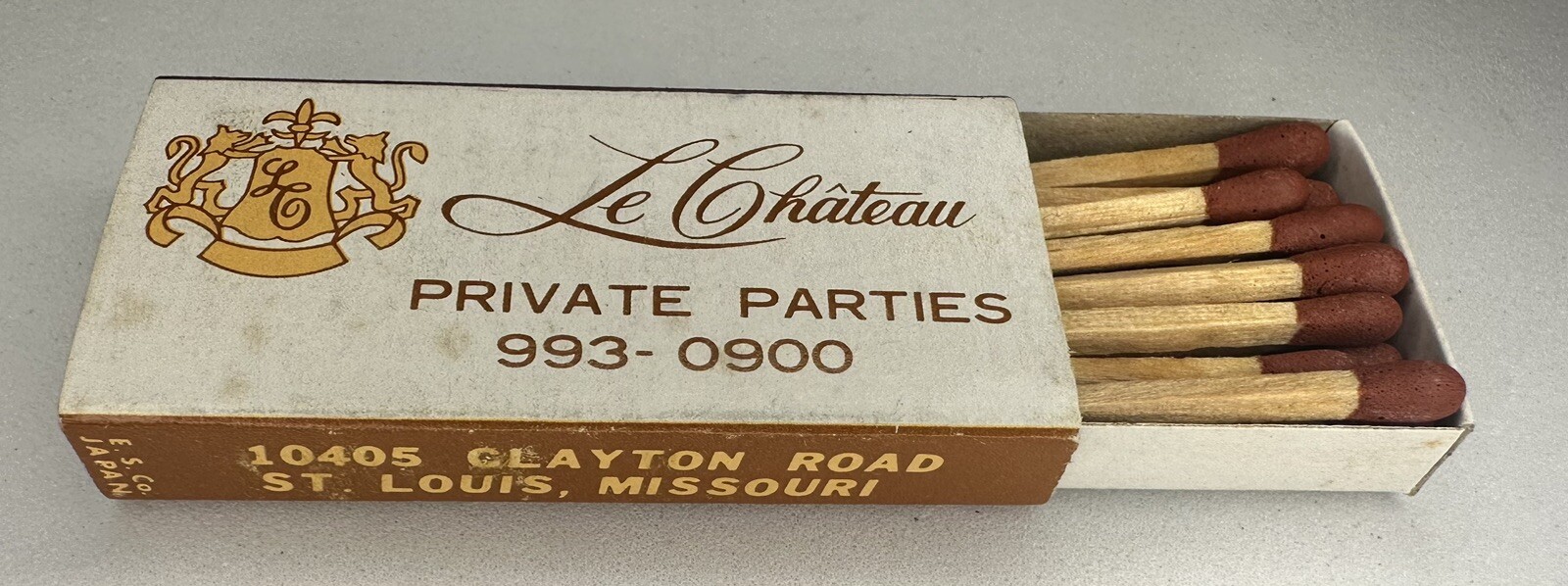 VINTAGE MATCHBOOK BOX - Boucair’s - La Chateau - St. Louis, Missouri