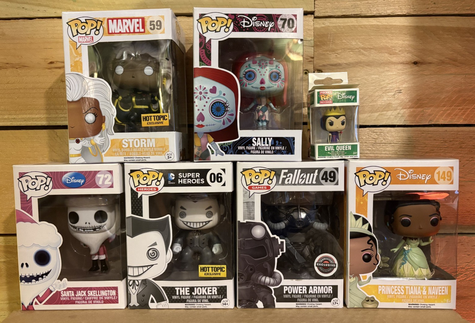 Lot of 7 : Funko Pop Disney Vinyl Figures