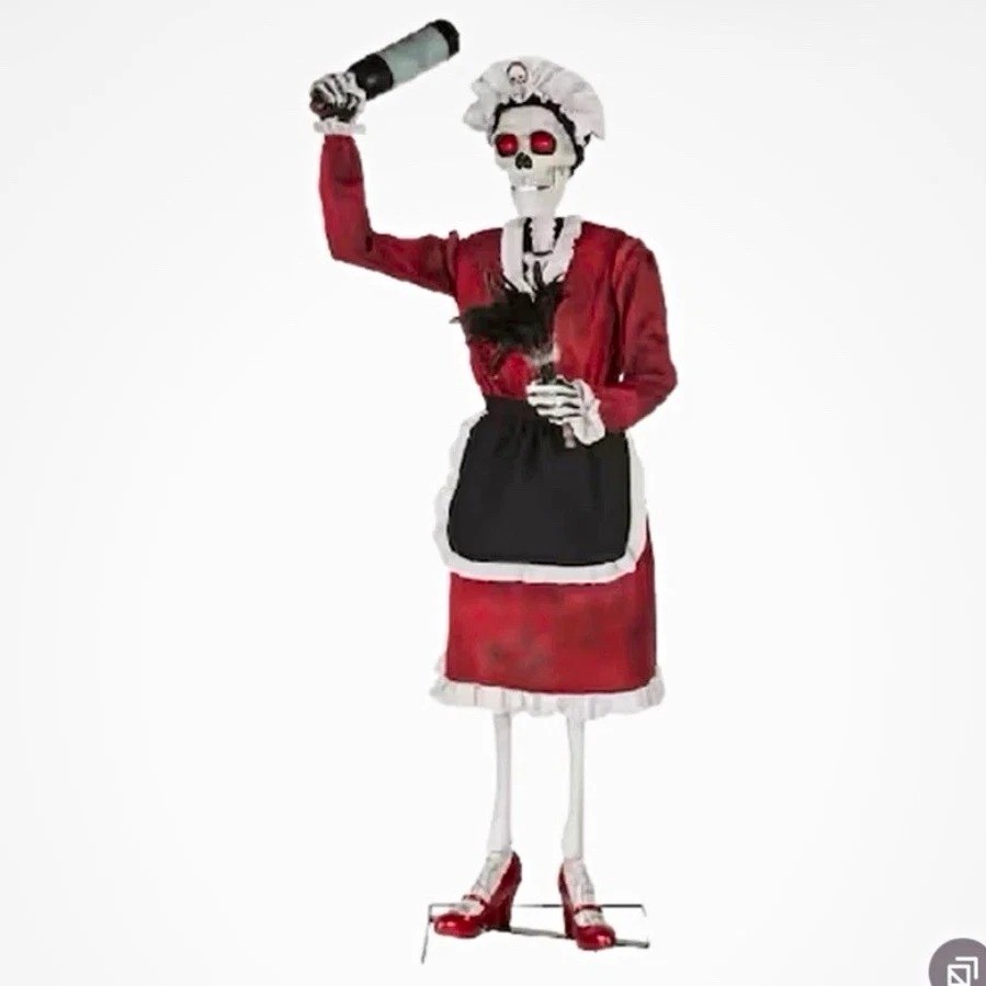 5.5 Ft Animated LED Marie The Meddling Maid Halloween Decoration- Open Box 5.5 Ft Animated LED Marie The Meddling Maid Halloween Decoration- Open Box