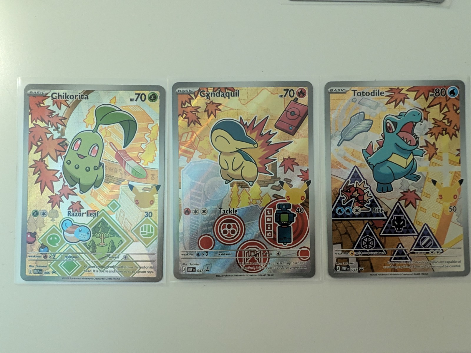 Pokémon TCG First Partner Illustration Collection Series 2 Johto Gen 2 Set