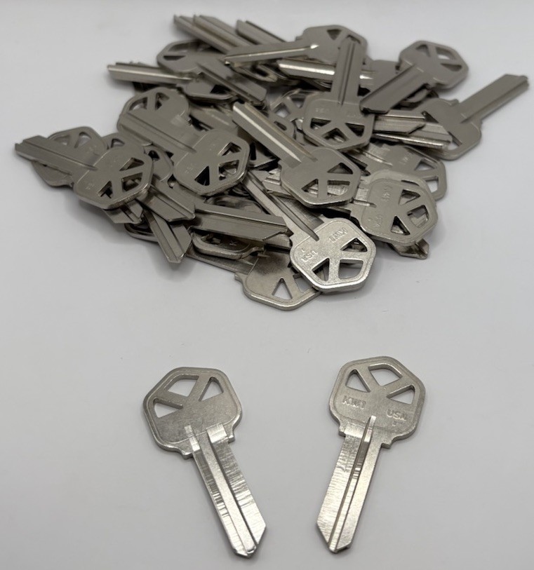 KW1 Nickel Silver Key Blanks 50 Pack Kwikset 5-Pin Uncut Locksmith Keys Bulk