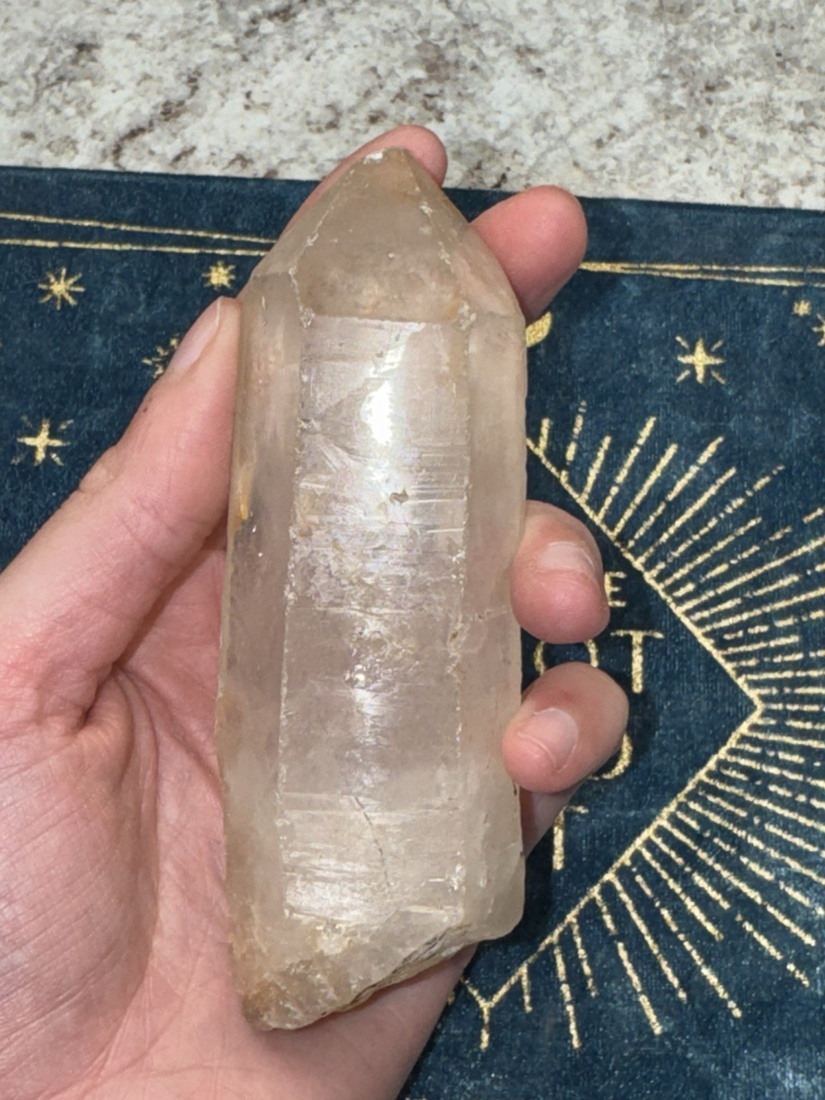 Huge And Lovely Clear Quartz Point 7.1 Oz