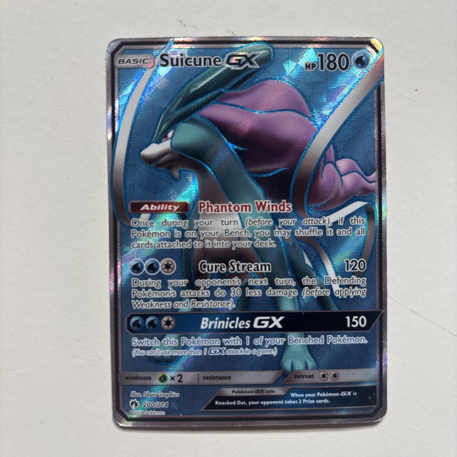 Suicune GX (Full Art) 200/214 - SM - Lost Thunder - (NM) Suicune GX (Full Art) 200/214 - SM - Lost Thunder - (NM)