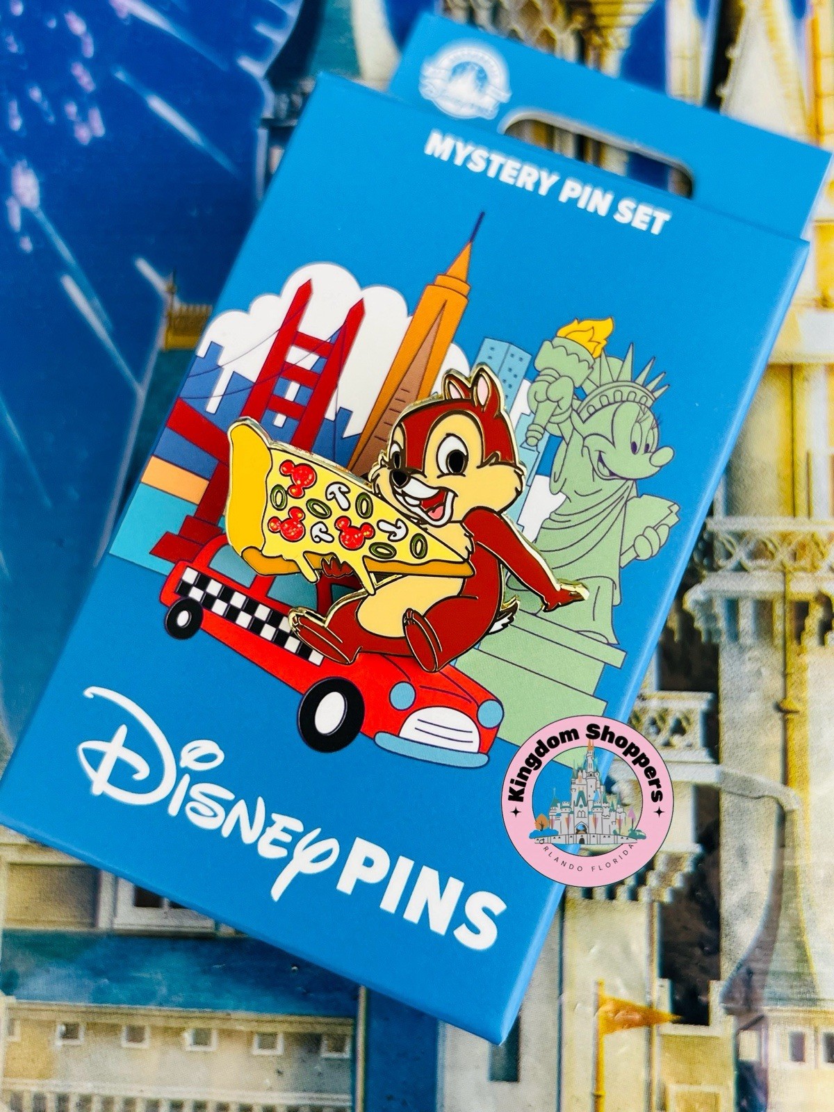2026 Disney Store New York City Mystery Box Pin Chip Pizza ONLY