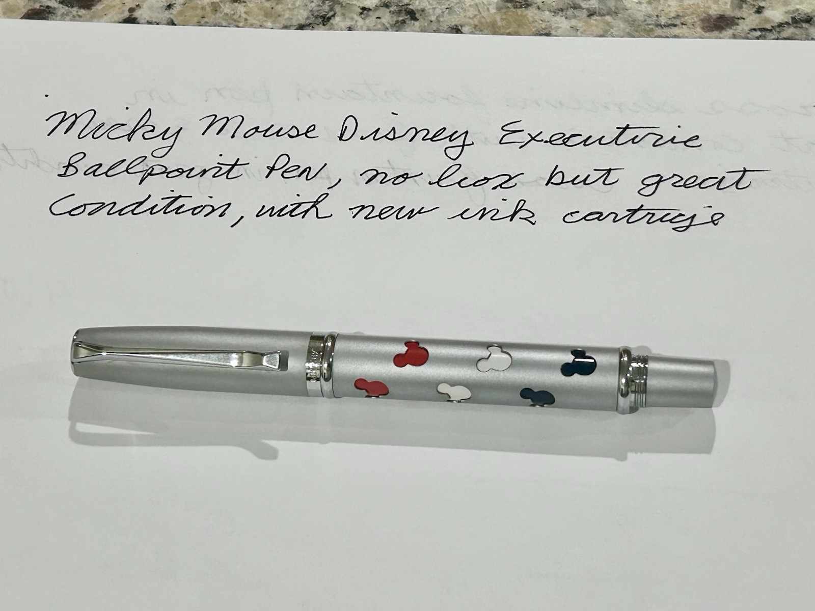 Rare Disney Executive Micky Mouse Ink Collectable Pen Excellent condition Rare Disney Executive Micky Mouse Ink Collectable Pen Excellent condition