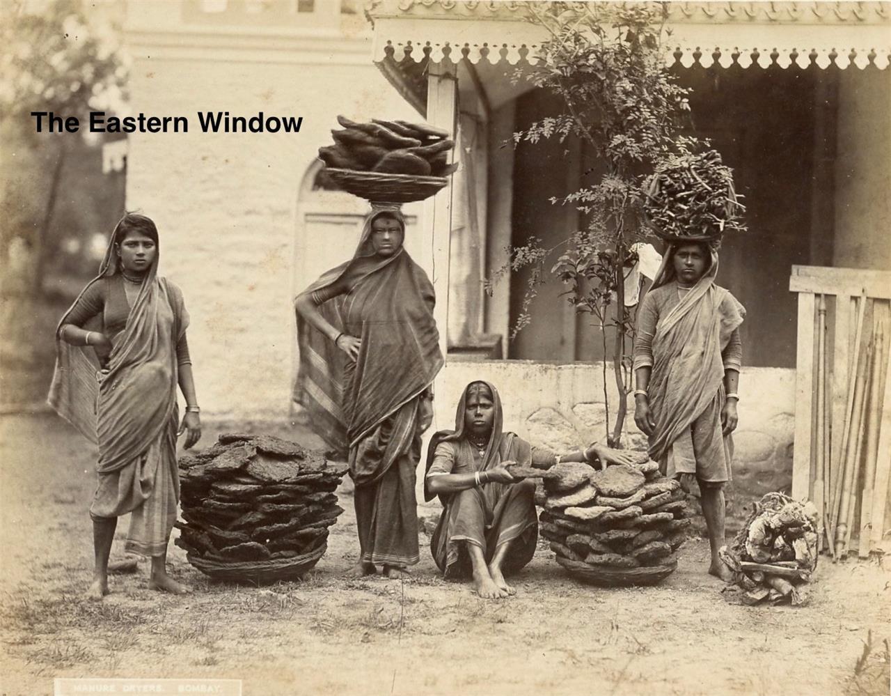 Bombay - Manure dryers. Ca. 1890 by Edward Taurines. Mumbai. India ethnic.