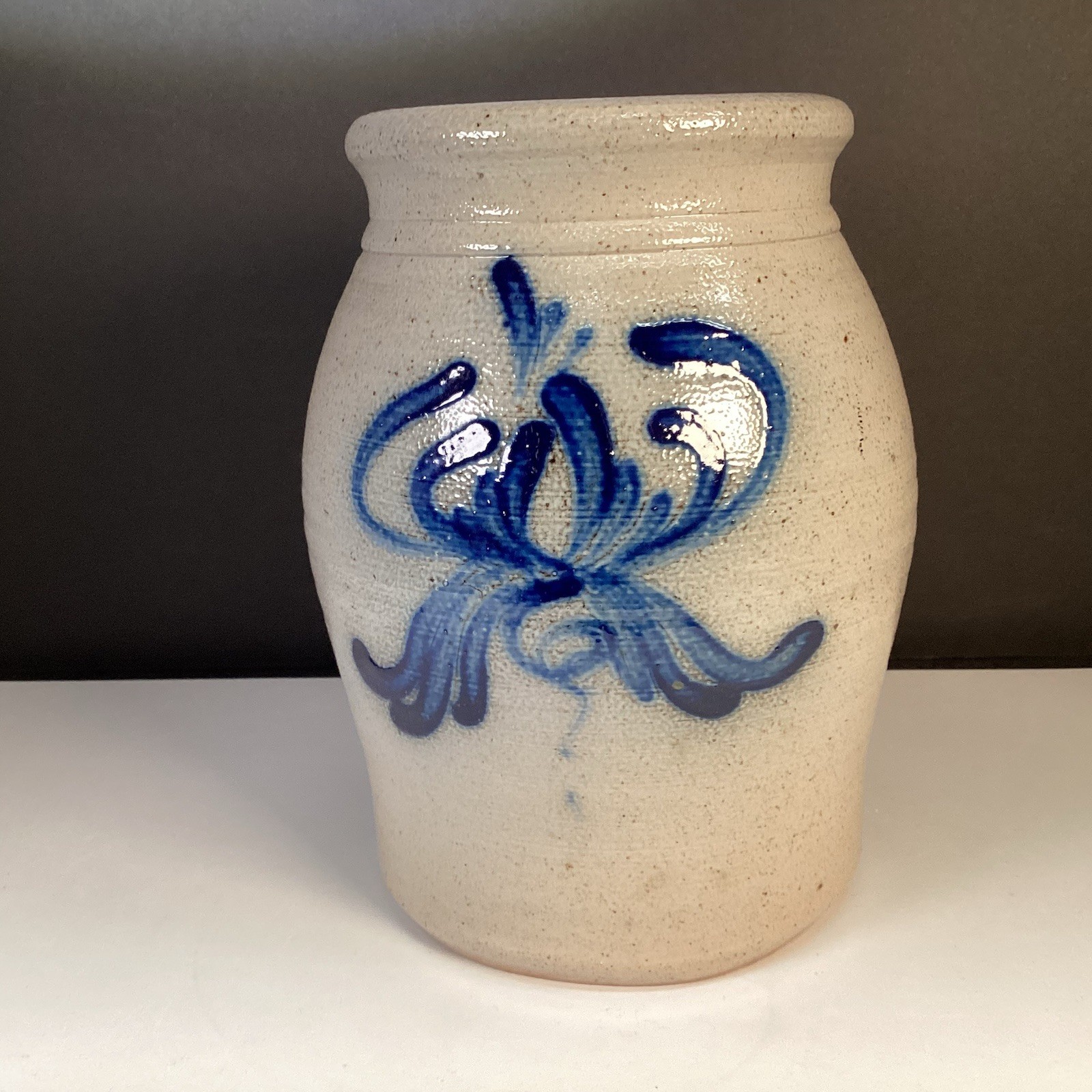 VTG David Eldreth Salt Glazed Crock Signed 1989
