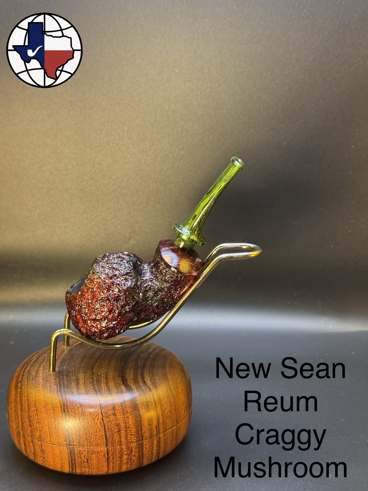 Artisan Sean Reum New Chip Blast Mushroom Tobacco Pipe