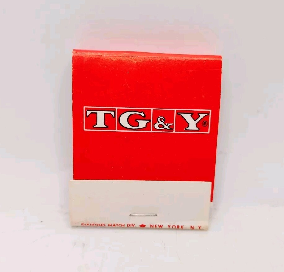 Vintage Matchbook TG&Y Store Oklahoma Diamond Match 1970s New Unused RARE Vintage Matchbook TG&Y Store Oklahoma Diamond Match 1970s New Unused RARE