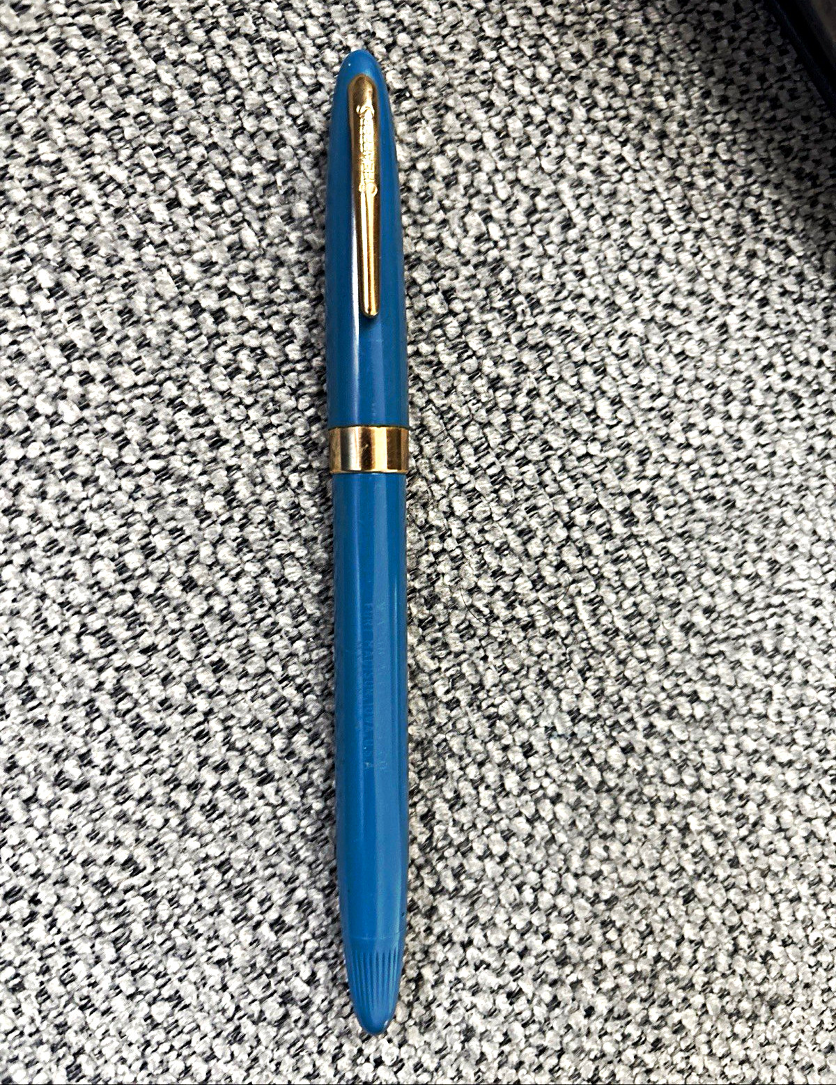 Vintage Sheaffer’s Snorkel Aqua Blue Fountain Pen 14K Nib Untested As Is