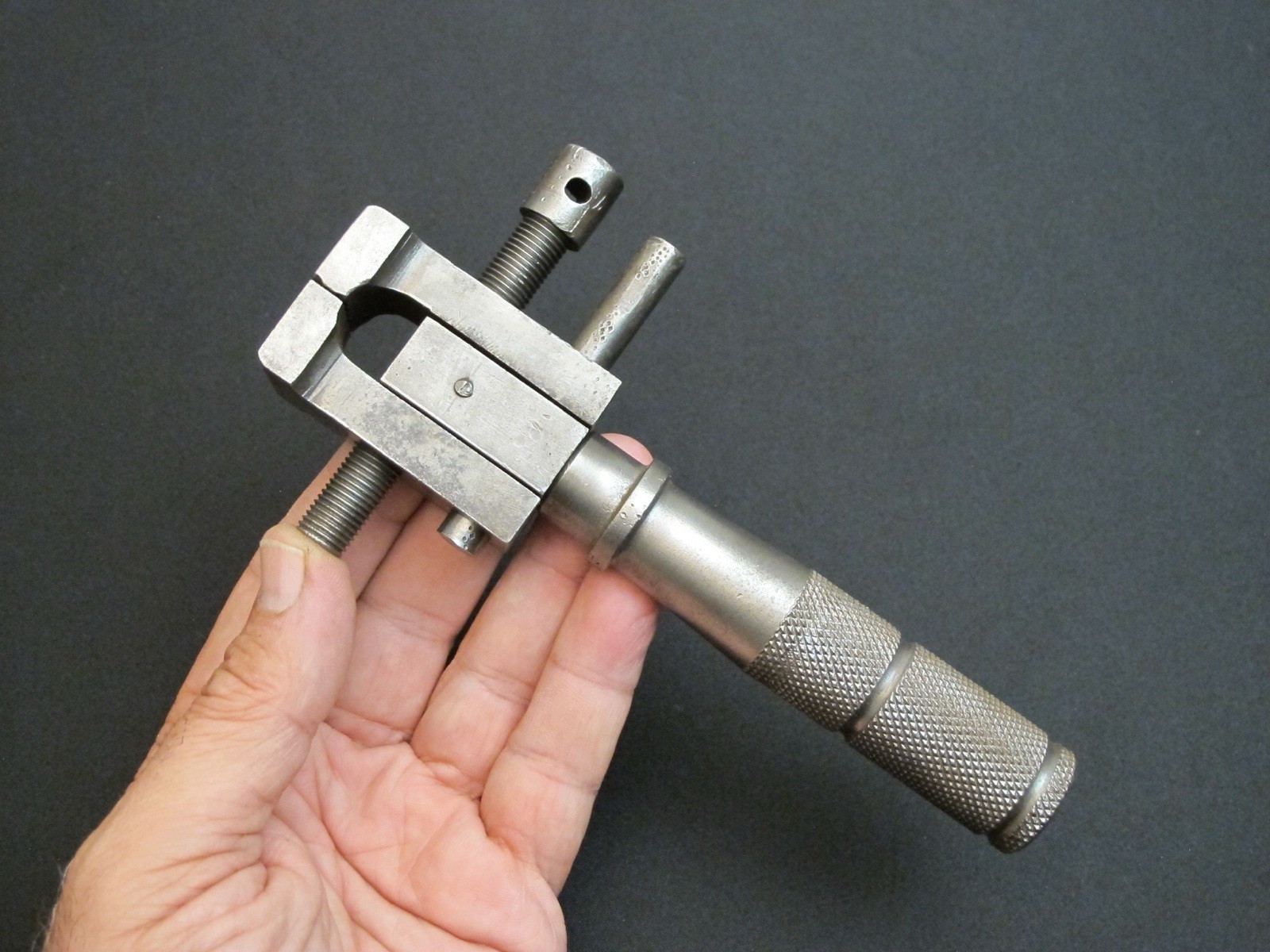 Small Vtg Jewelers/Watchmakers/Machinists Heavy Duty Hand Vise Antique Rare Tool