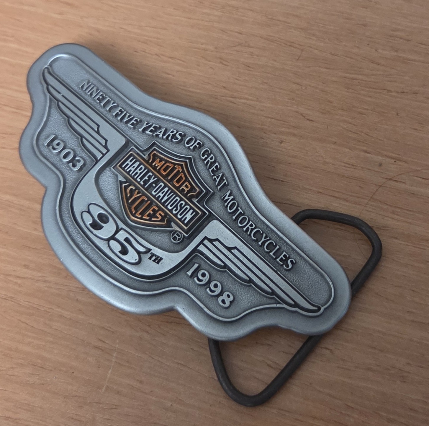 Harley-Davidson 95th Anniversary Belt Buckle 1903-1998 Limited 99050-98Z UNUSED