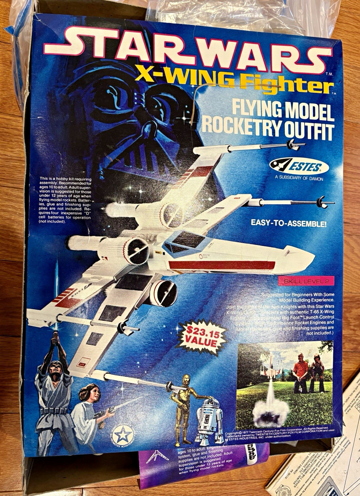 1977 Vintage Estes Star Wars X-Wing Fighter Flying Model Rocketry Outfit -parts 1977 Vintage Estes Star Wars X-Wing Fighter Flying Model Rocketry Outfit -parts