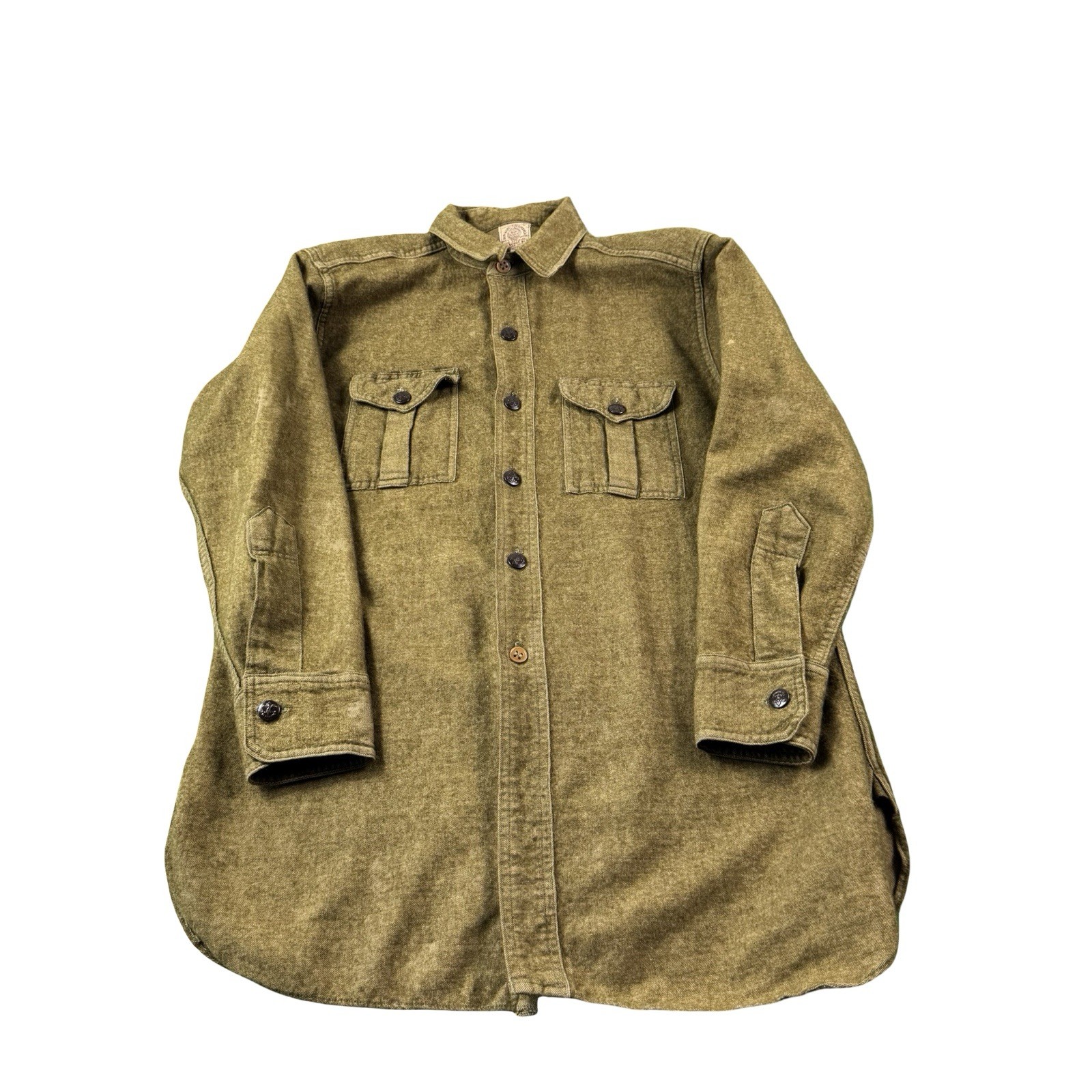 Vintage WWII Era BSA Brown Wool Shirt Uniform Boy Scouts of America S Vintage WWII Era BSA Brown Wool Shirt Uniform Boy Scouts of America S