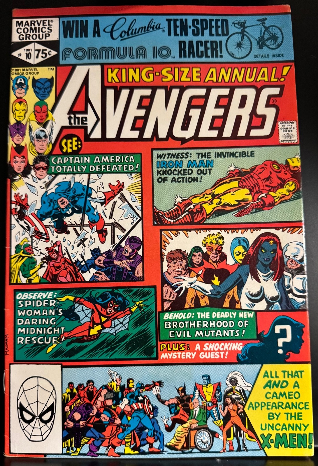 Avengers King Size Annual 10 Marvel 1981 First Rogue appearance, F to VF