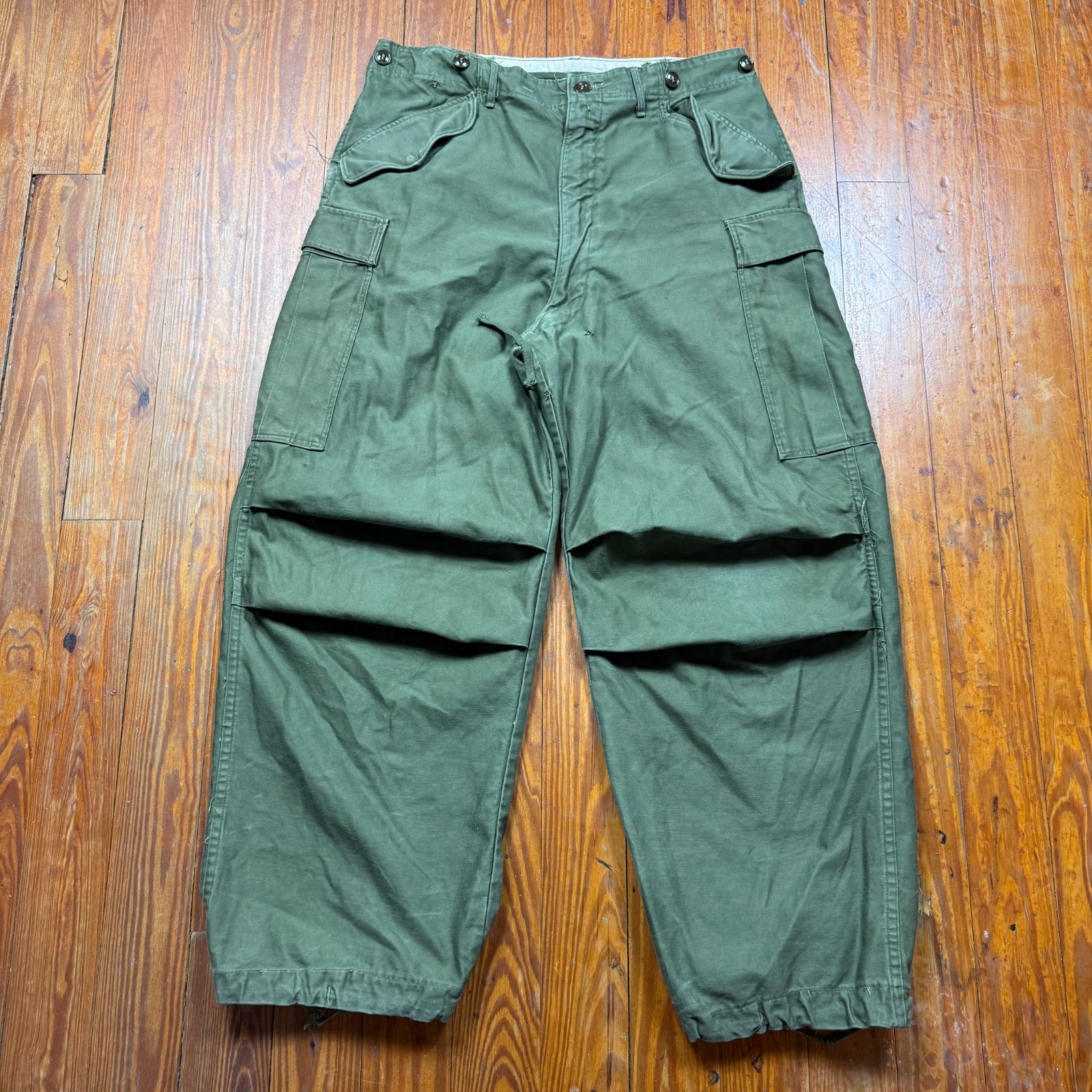 Vintage M-1951 Military Shell Field Trousers Mens 34x29 Medium OG 107 Sateen 50s Vintage M-1951 Military Shell Field Trousers Mens 34x29 Medium OG 107 Sateen 50s