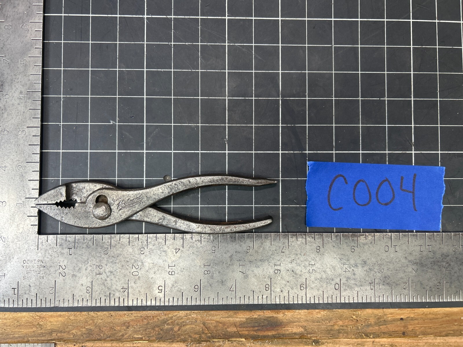Vintage Herbrand Slip Joint Pliers Tool, 7 Inch Long, Made In U.S.A.