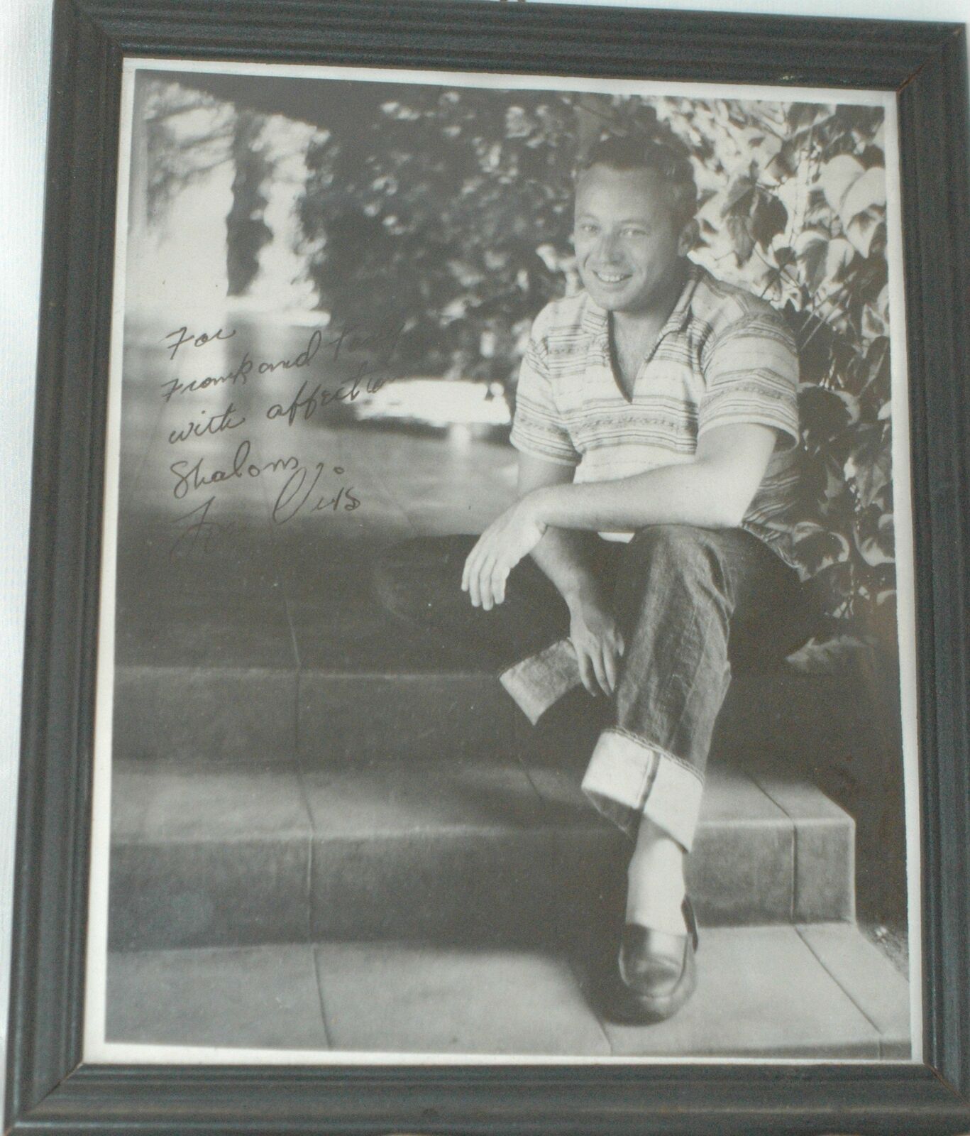 Leon Uris author vintage signed personalized 8x10 photo