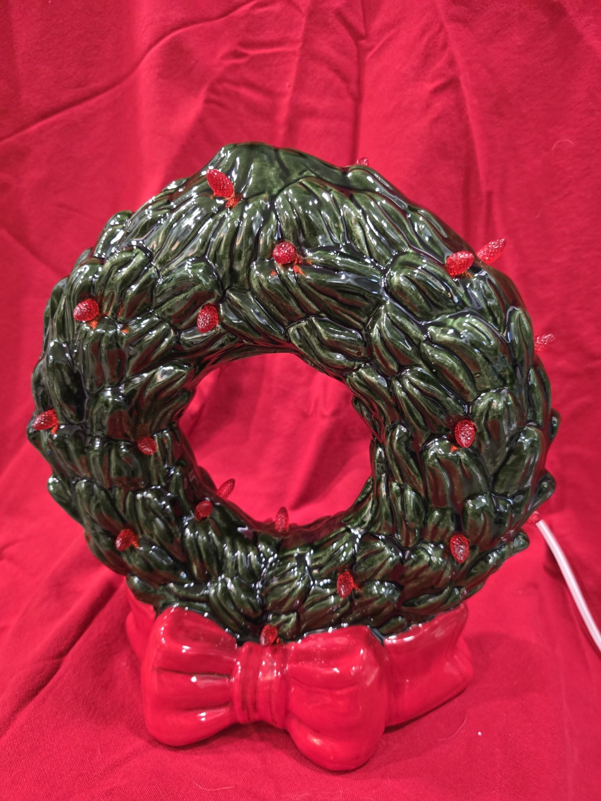 Vintage Ceramic Christmas wreath, 12\ Vintage Ceramic Christmas wreath, 12\