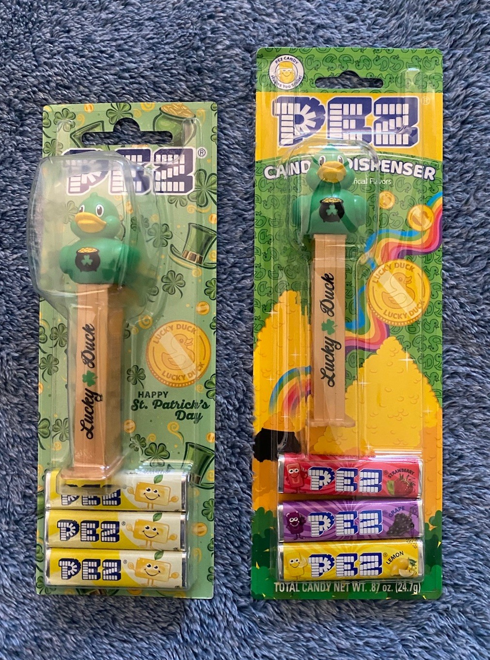 2026 PEZ Lucky Duck St. Patrick\'s Exclusive USA & European Card Read Description