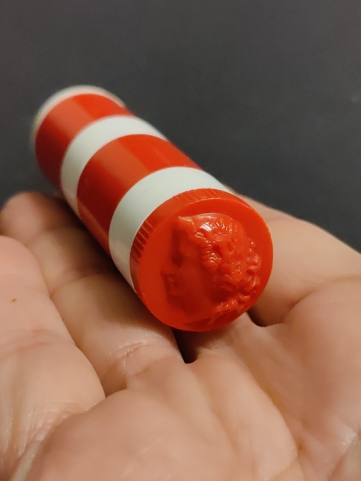 1940s CAMEO COLT RED/WHITE -Purse Make Up Kit -Multi Compartment -RARE **Read**