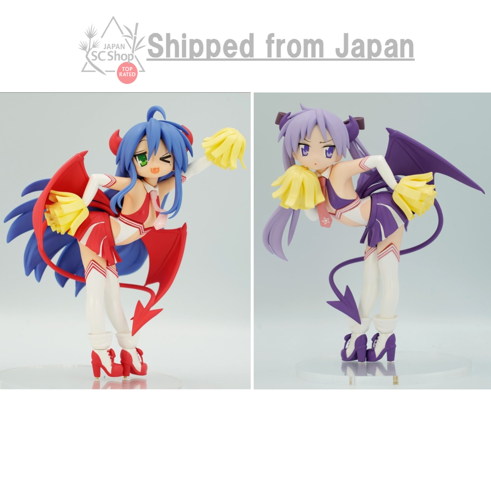 PSL Lucky Star Izumi Konata Hiragi Kagami Succubus cheerleader Figure SET Pre