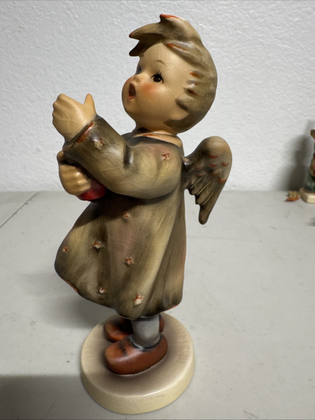 Vintage Goebel Hummel Angel w/ Candle #192 TMK-5 1948 Design W Germany 7”