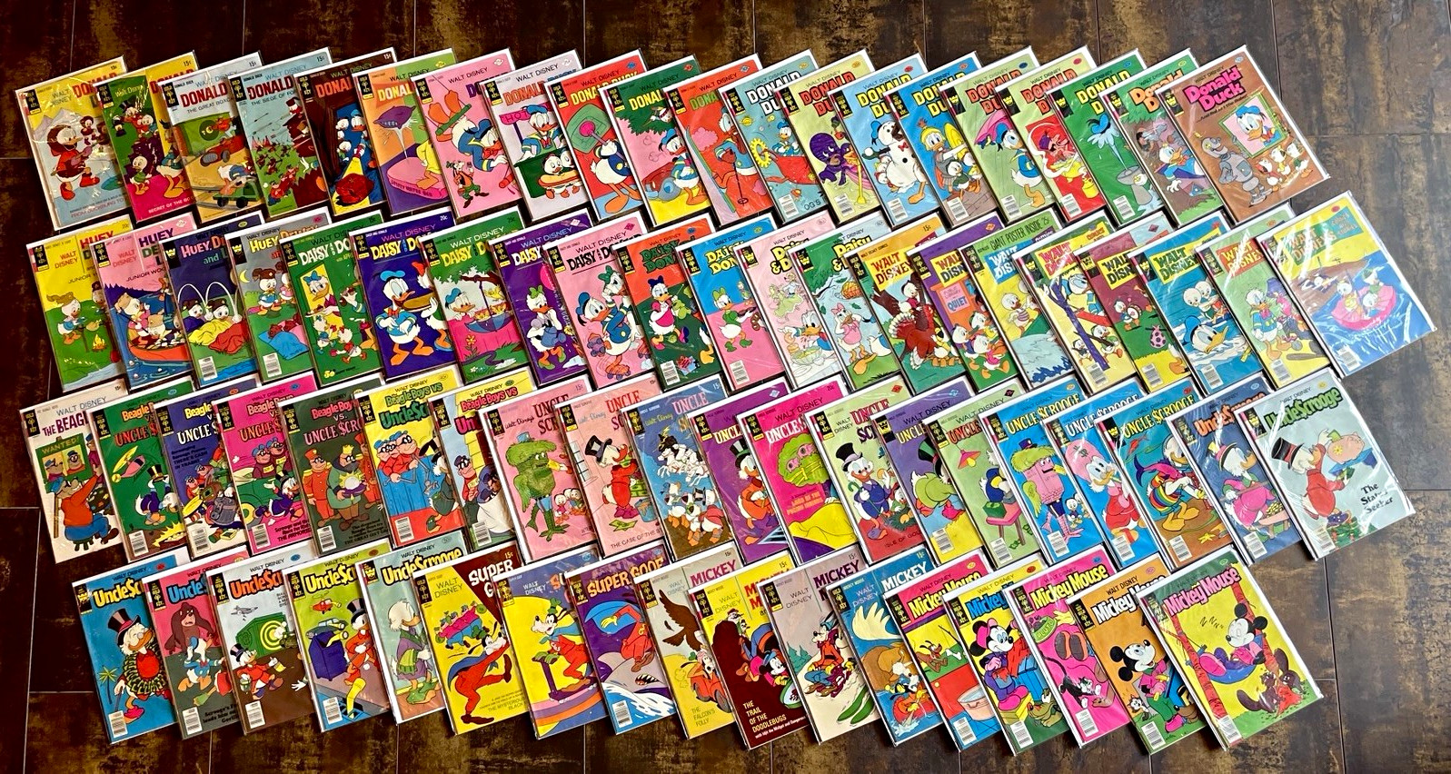 Huge Mixed Lot of BRONZE AGE Gold Key Disney Comics - 100 Comic Books