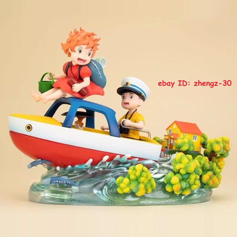 H18CM Ponyo on the Cliff Ponyo Sosuke Statue Figurine Figure Model Collectibles