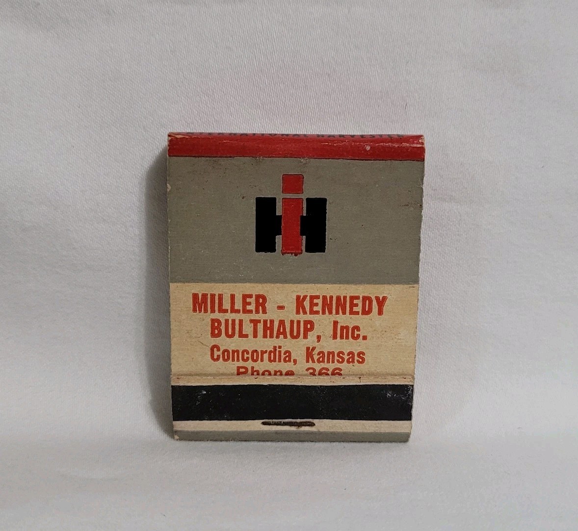 Vintage Miller Kennedy Bulthaup International Harvester Matchbook Advertising