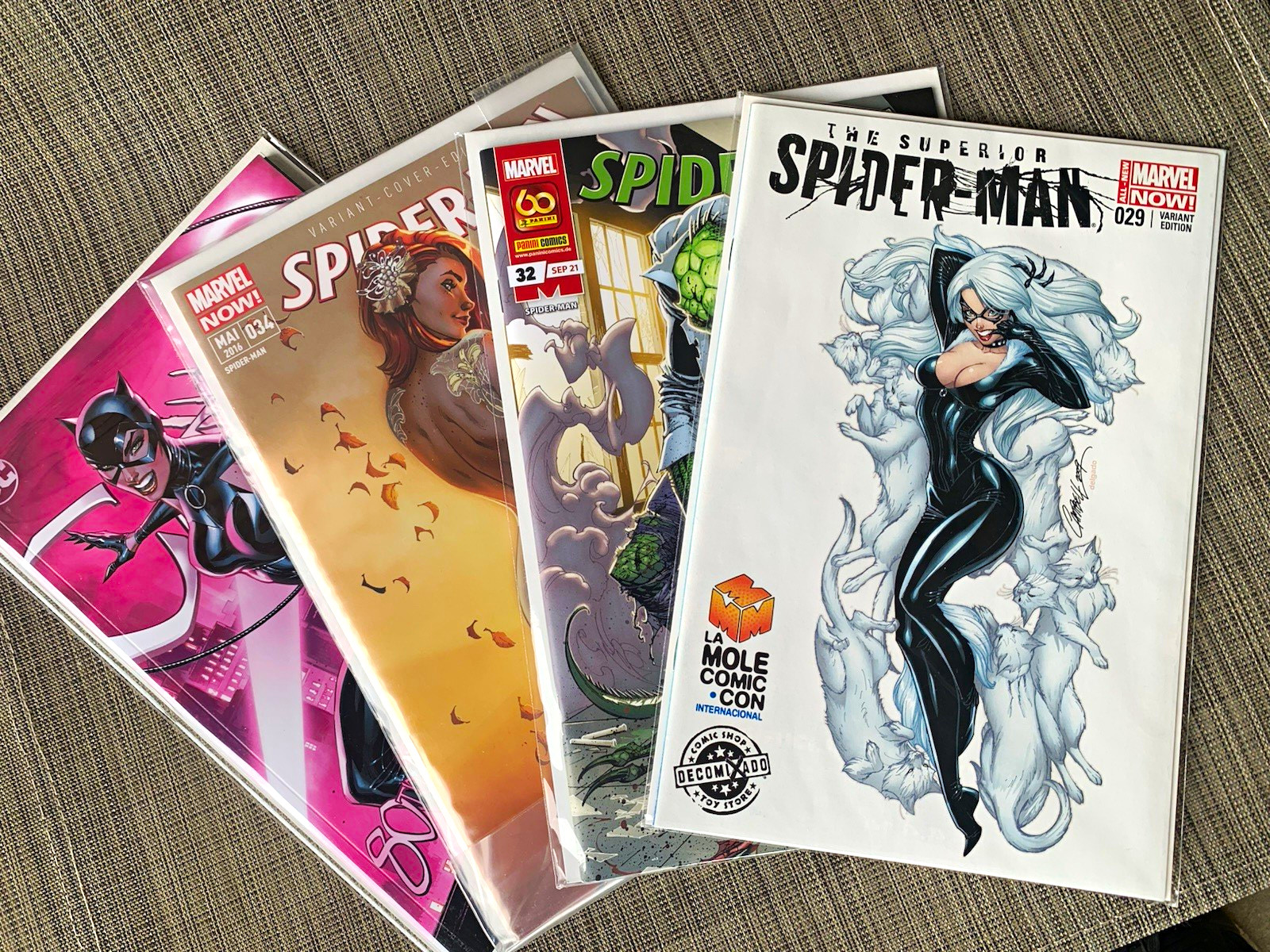 J Scott Campbell ASM Lot  (4 comics) Rare German 688  and Renew your vows 1 