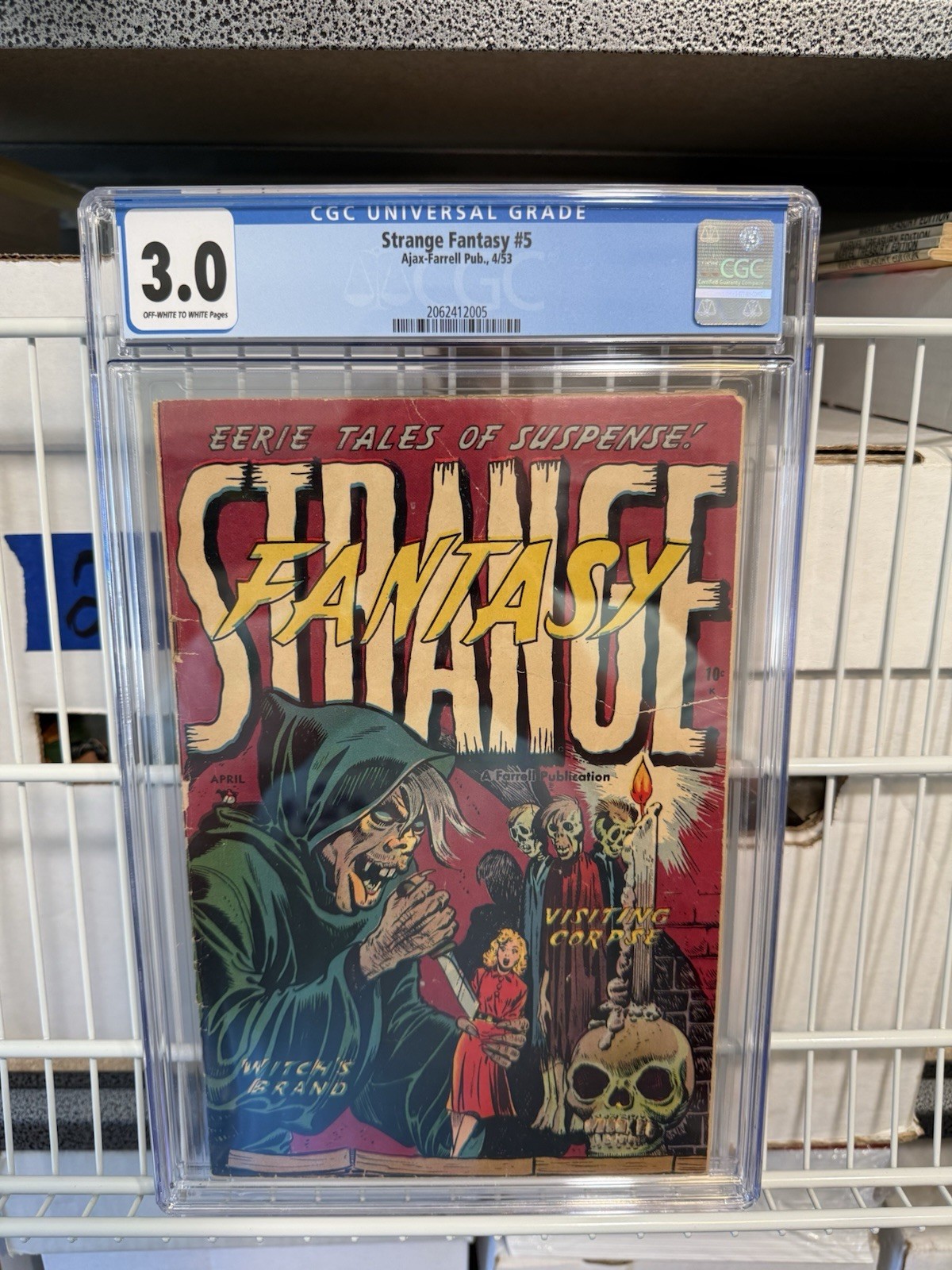 Strange Fantasy #5 CGC 3.0 1953 Ajax/Farrell Pre Code Horror Skull Cover PCH GA