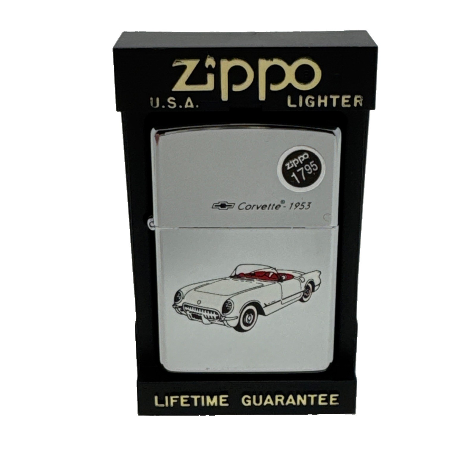 Vintage 1993 Zippo Corvette 1953 Zippo Lighter New
