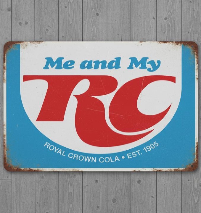 RC Royal Crown Cola 8 x 12 Novelty Vintage Metal Sign Shrink-Wrapped New