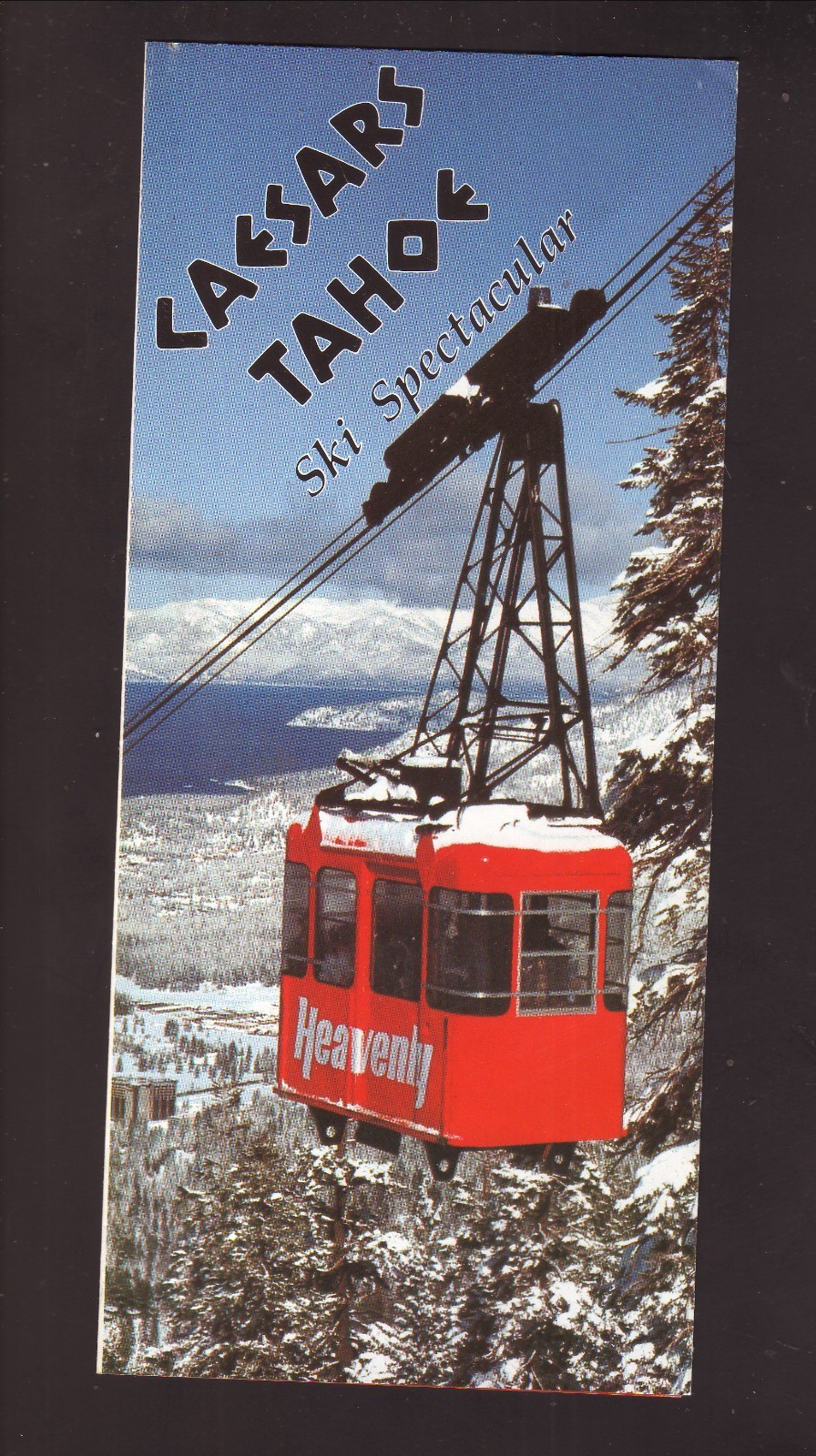 1980 Cesars Tahoe Ski Spectacular Travel Brochure Stateline Nevada