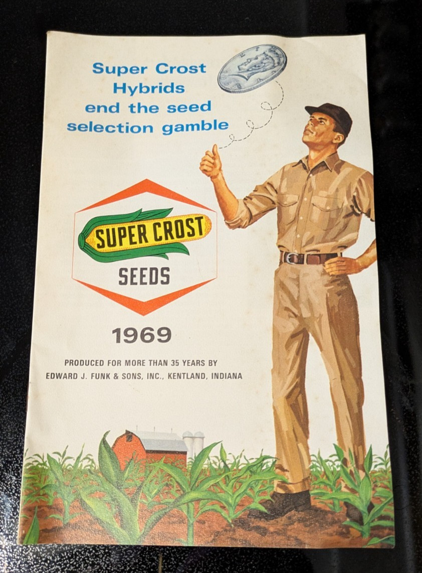 Vintage Super Crost Seed  1969 Advertising Book