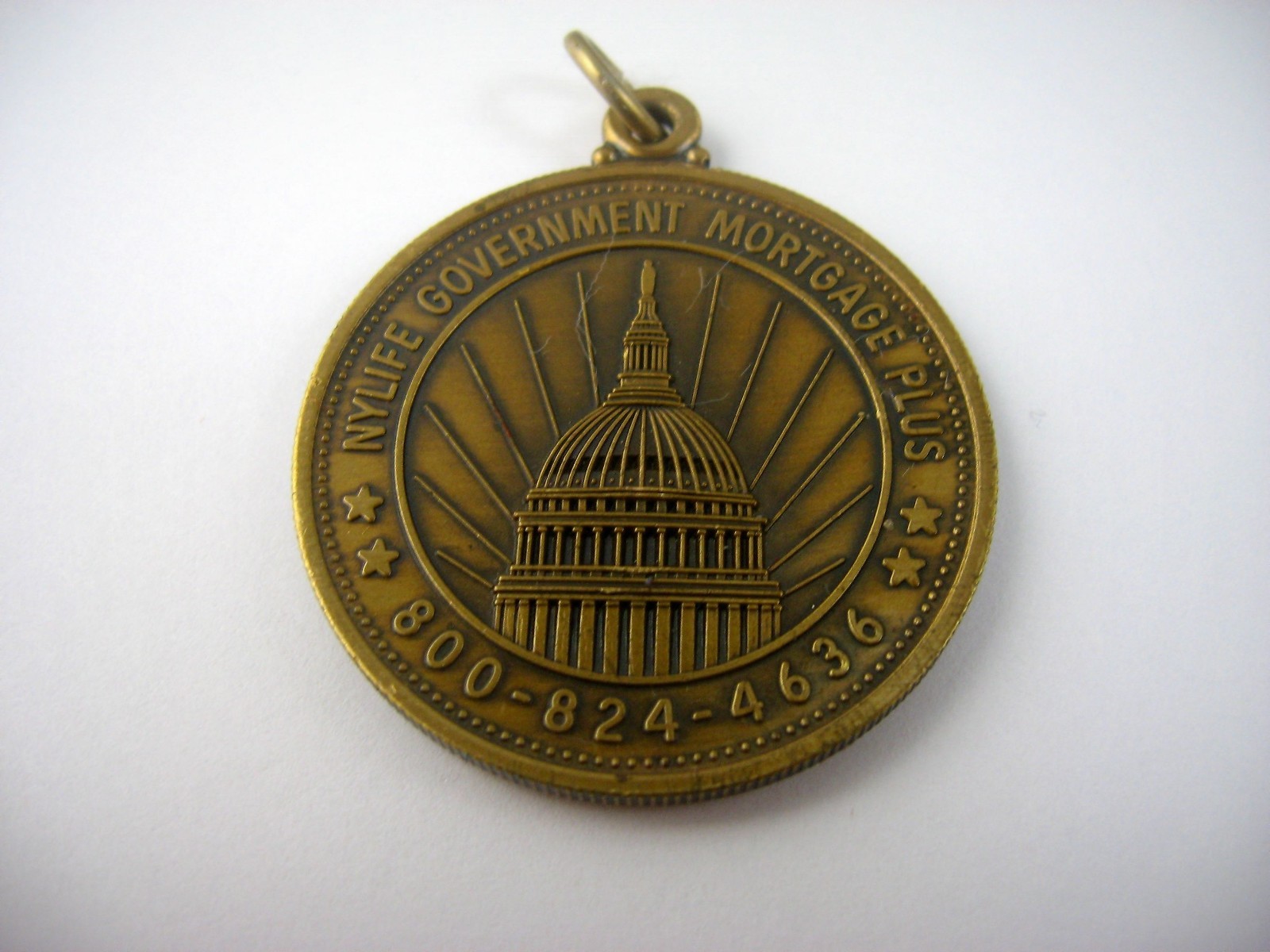 Vintage NYLIFE New York Life Medal US Capitol Government Mortgage Plus Token Fob Vintage NYLIFE New York Life Medal US Capitol Government Mortgage Plus Token Fob
