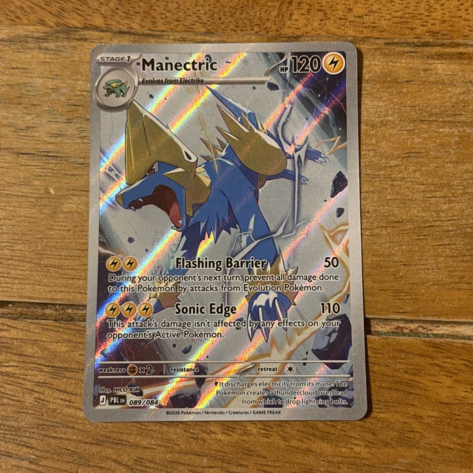 Pokémon TCG Manectric 089/084 Pitch Black Pokémon TCG Manectric 089/084 Pitch Black