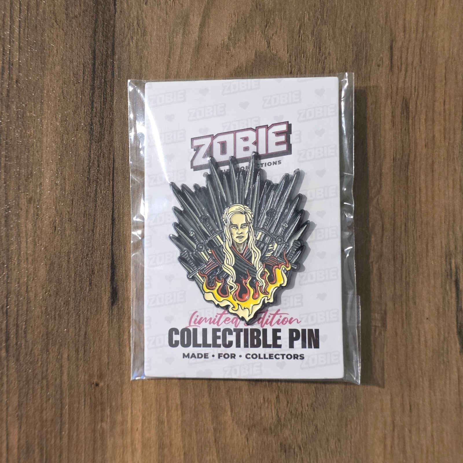 Zobie Pop Culture Game of Thrones Daenerys Enamel Pin LE 16/100 Rodrigo Tannus