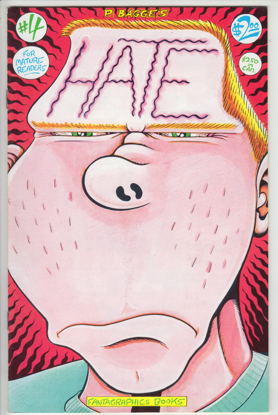 Hate #4, 2nd printing (1991) F+ Fantagraphics bag/board