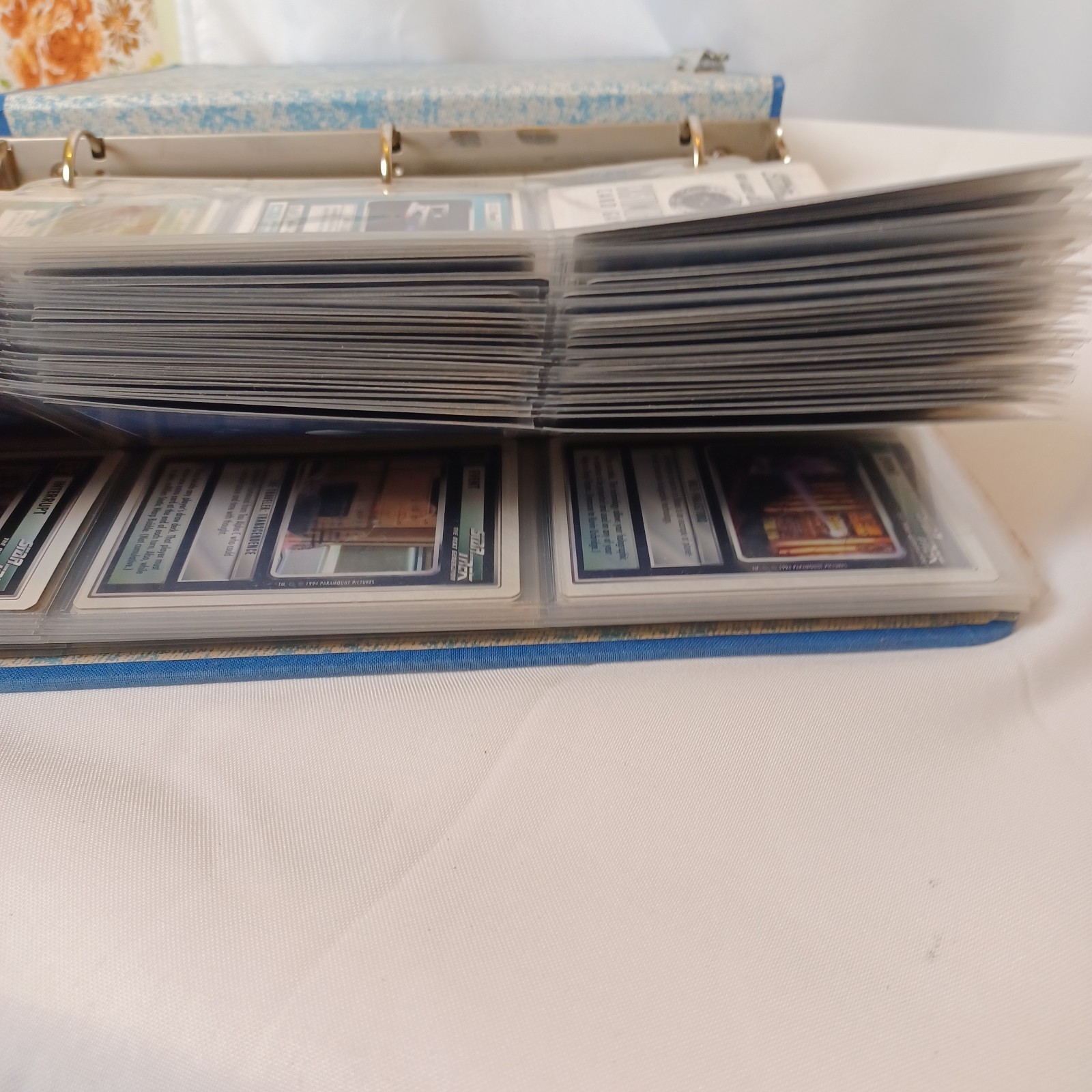 1994 Star Trek TNG CCG 350+ Card Collection Decipher Binder Rulebook Vintage Lot