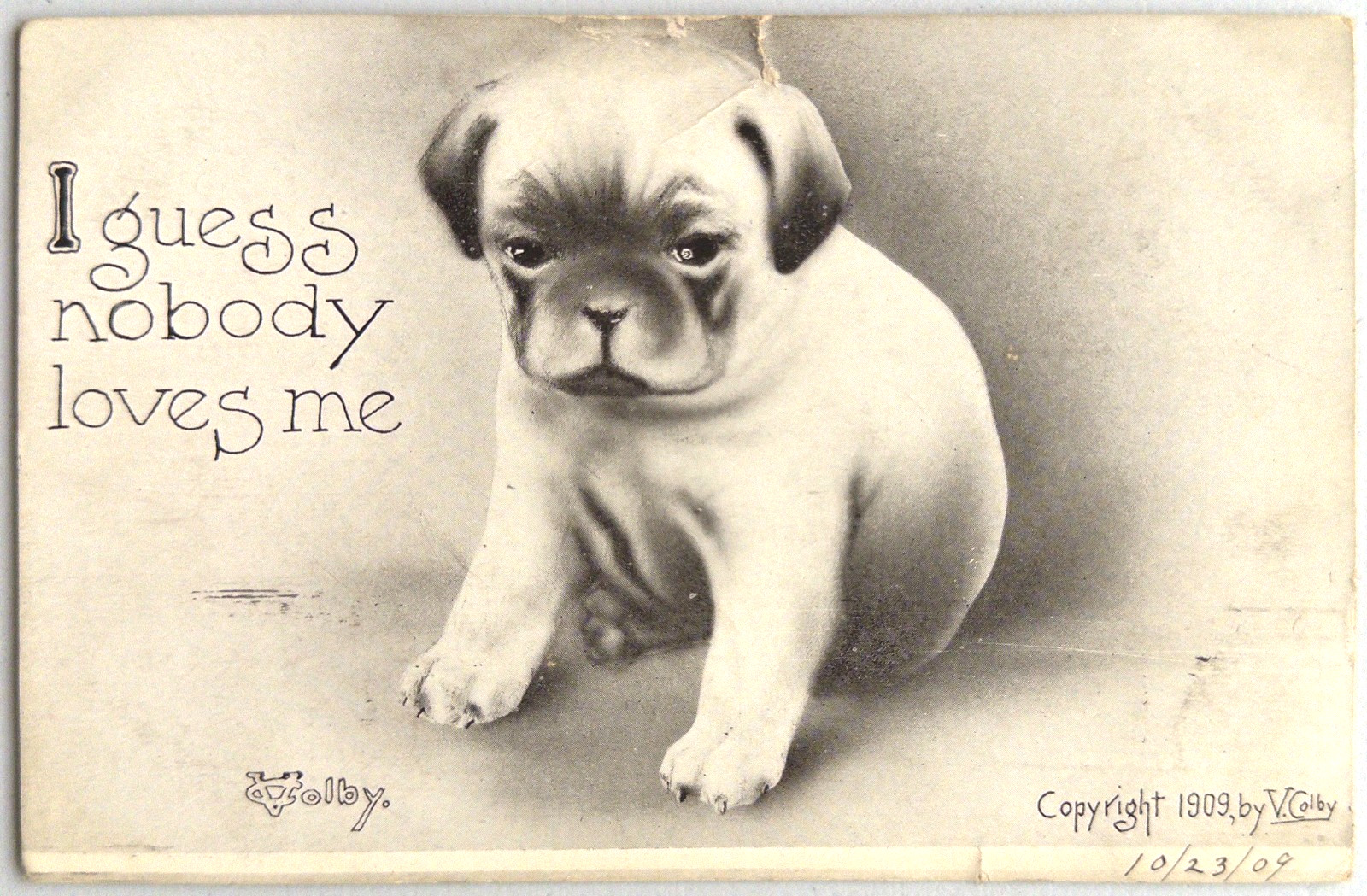 Antique Sad Puppy Antique Sad Puppy