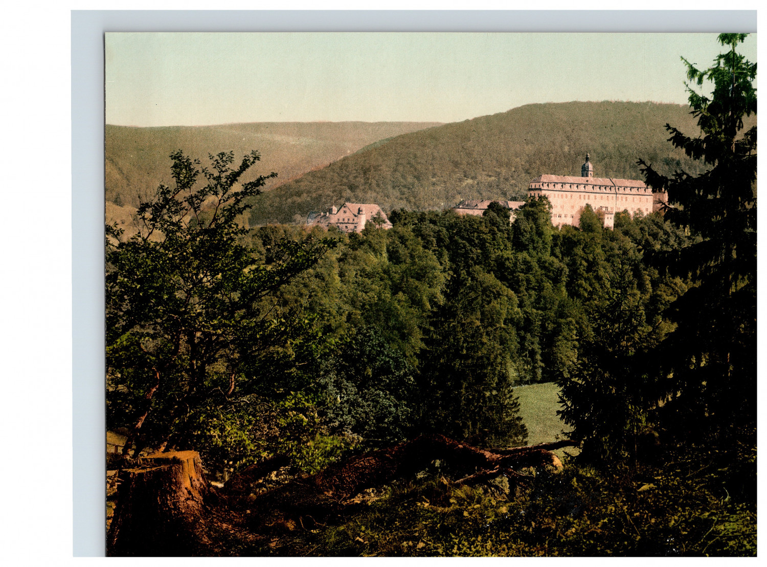 Germany, Schwarzburg, Schloss Schwarzburg photochromic, vintage photochro Germany, Schwarzburg, Schloss Schwarzburg photochromic, vintage photochro