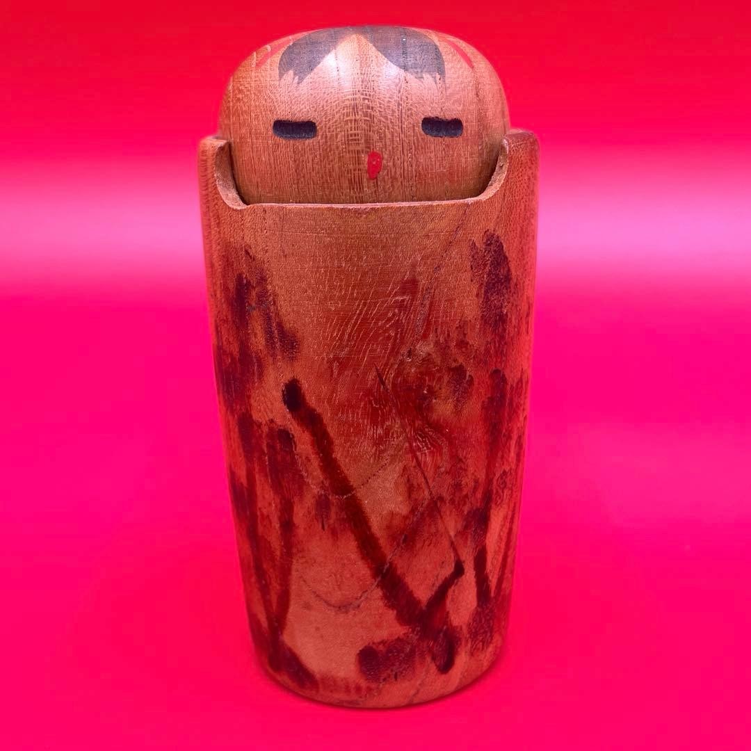 Miyajima Shigeaki Esiko Kokeshi 6cm 11cm Handmade Traditional Wood Doll Miyajima Shigeaki Esiko Kokeshi 6cm 11cm Handmade Traditional Wood Doll