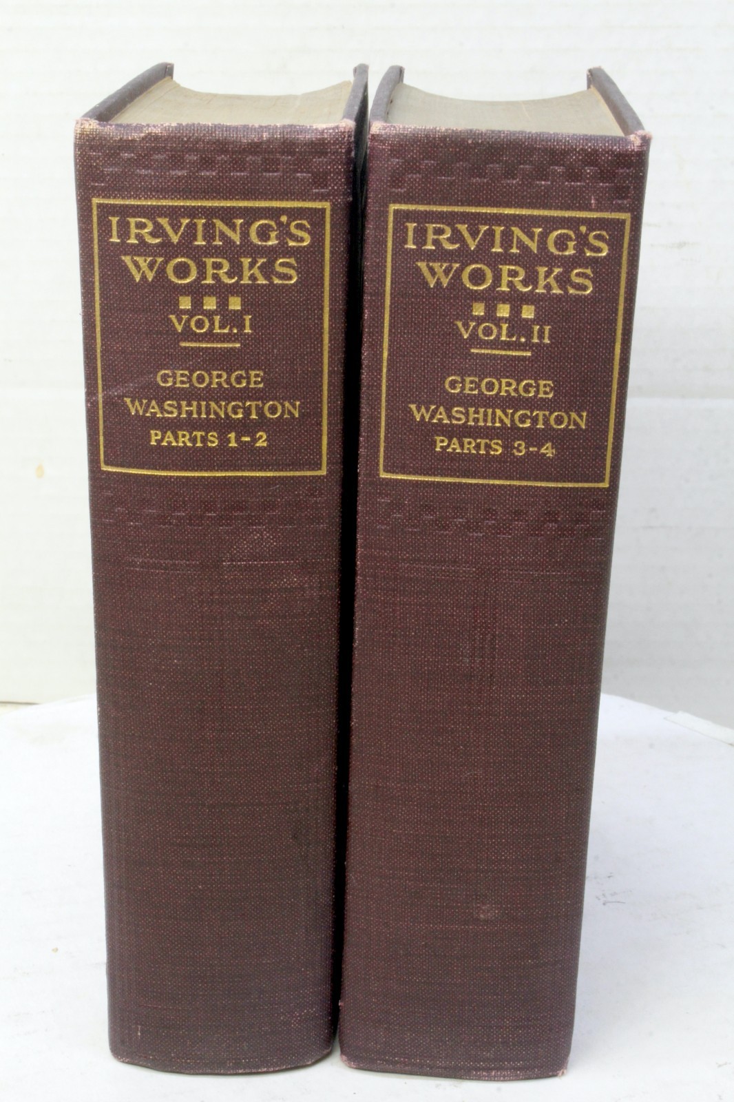 1880\'s THE LIFE OF GEORGE WASHINGTON by Washington Irving - Vols 1-4 ONLY