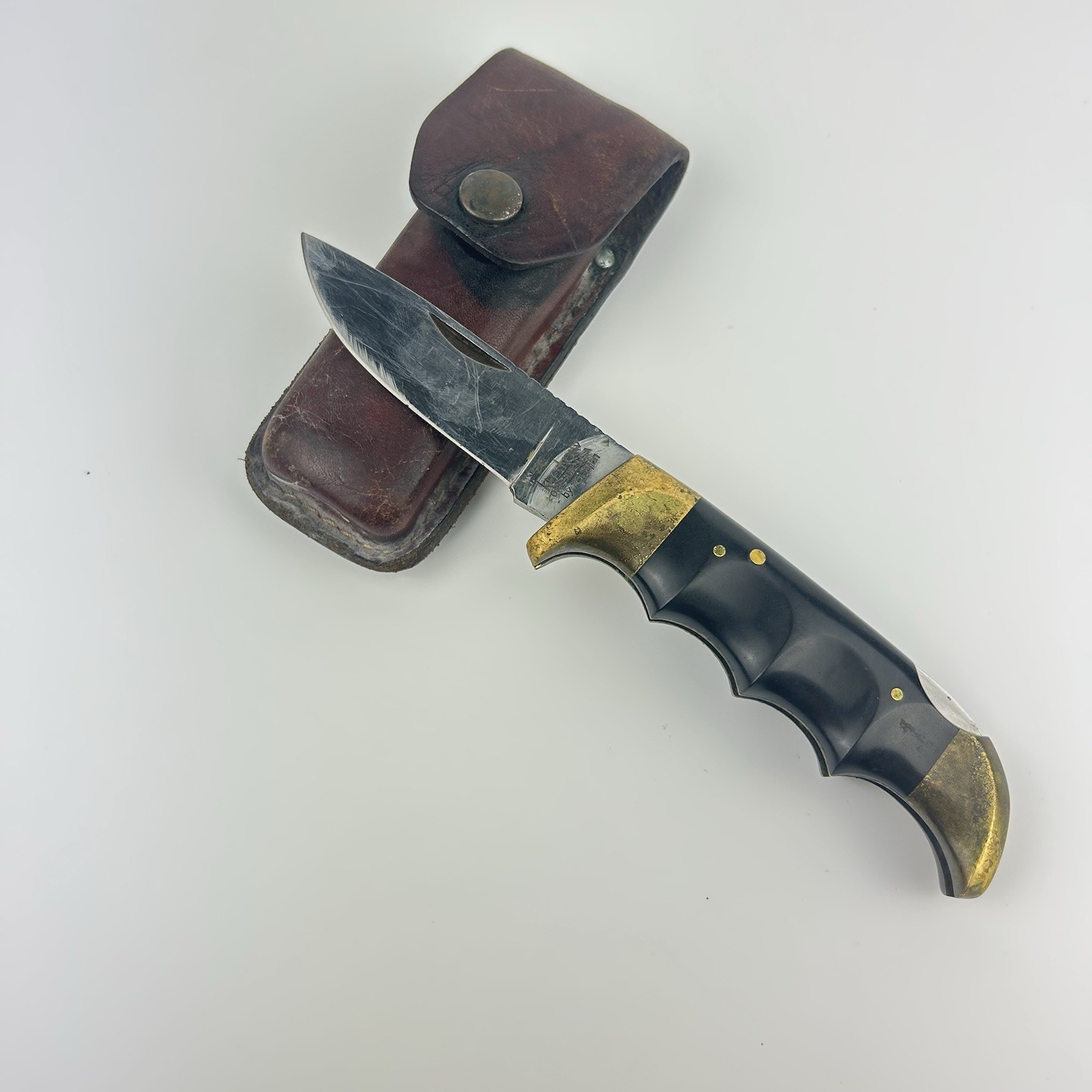 Kershaw 1050 Folding Pocket Knife Oregon USA by Kai Japan with Sheath