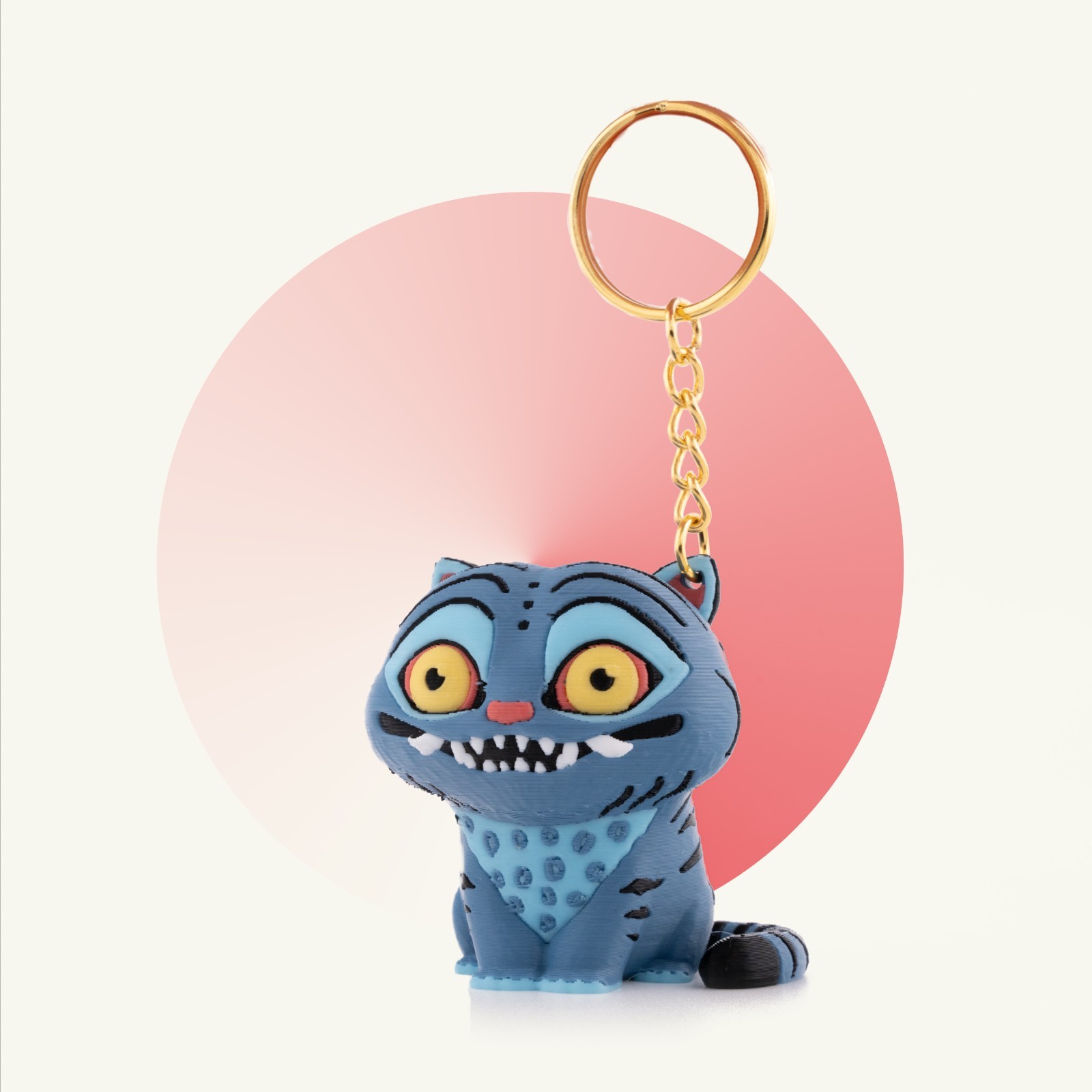 Kpop Demon Hunter Derpy Tiger Keychain Movie Gift Accessories