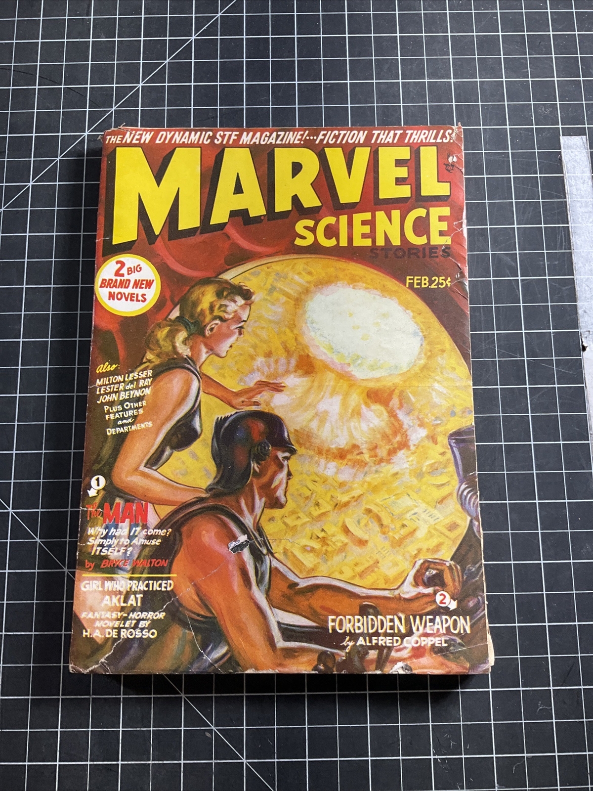 Marvel Science Stories Vol. 3 #2, February 1951 Sci-Fi Pulp Magazine Marvel Science Stories Vol. 3 #2, February 1951 Sci-Fi Pulp Magazine