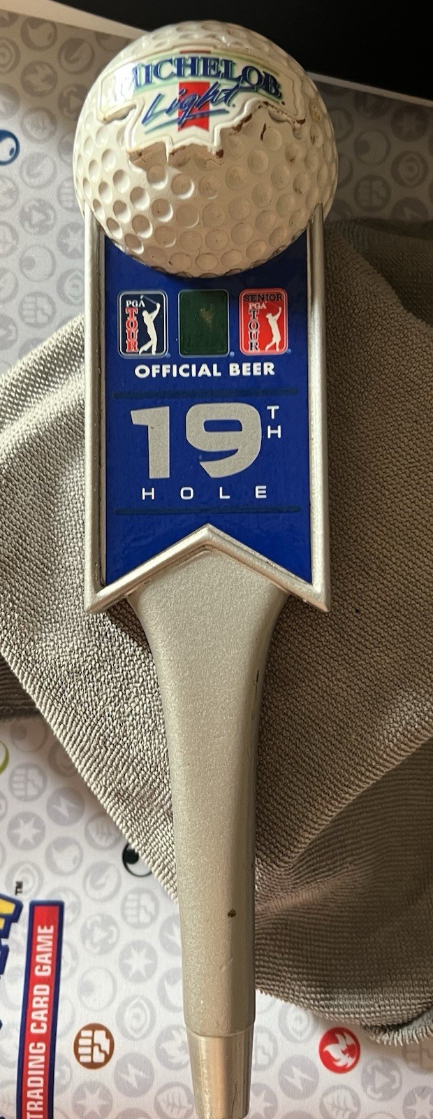 Michelob Light 19th Hole Golf Ball Tap Handle Official Beer PGA LPGA Senior Tour